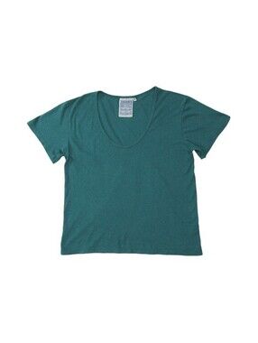 Jungmaven Zuma Scoop Neck Tee in Deep Teal (AS IS)